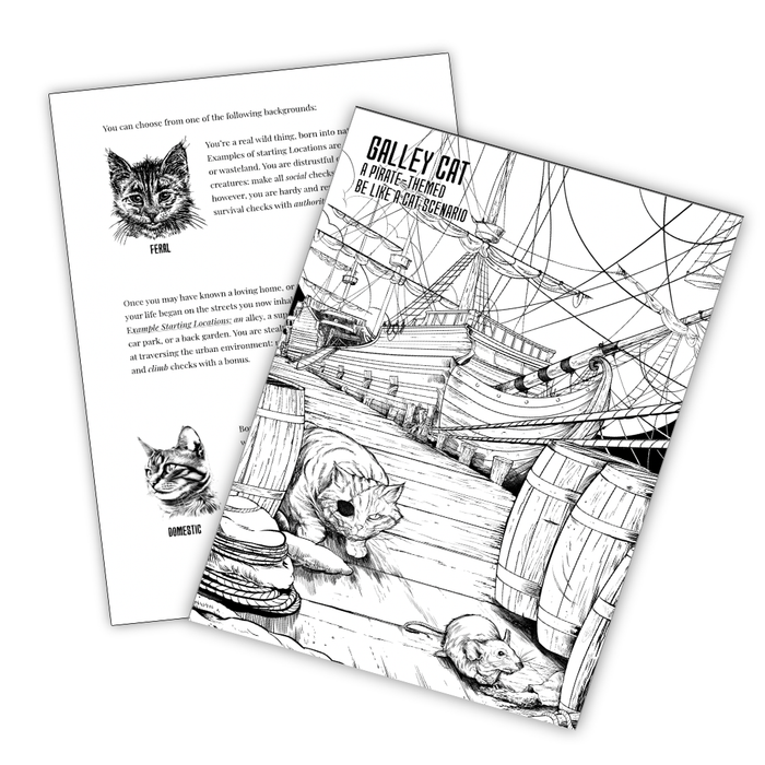 Be Like a Cat - Solo TTRPG, Rulebook