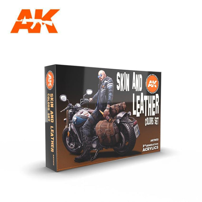 AK Interactive Paint Set: Skin and Leather Colors Set