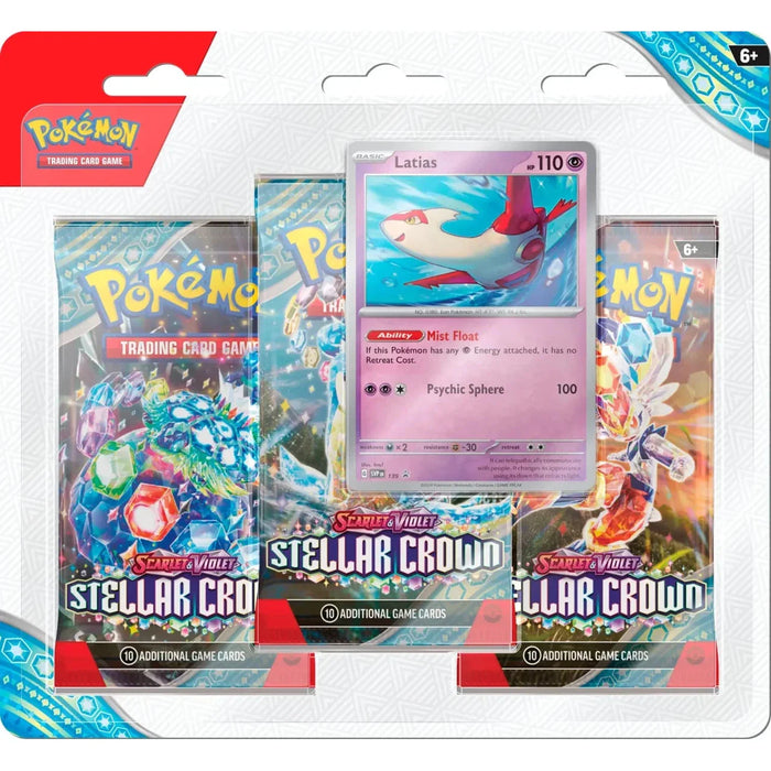 Pokémon TCG: Scarlet & Violet 7 - Stellar Crown - 3-Pack