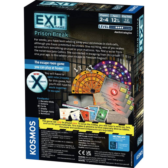 EXIT: Prison Break - Escape Room Board Game