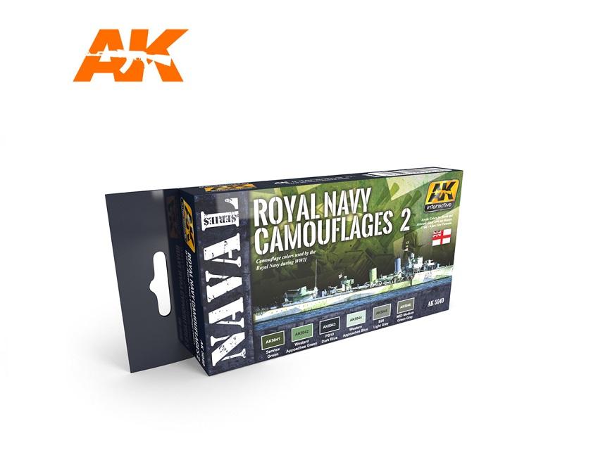 AK Interactive Paint Set - Royal Navy Camoflages Set 2