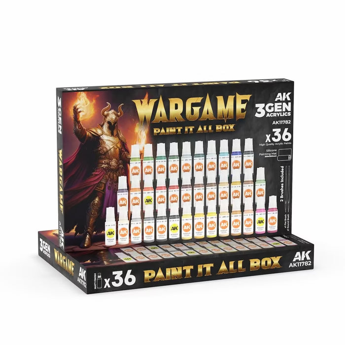 Wargame: Paint it All Box (36 Colours)