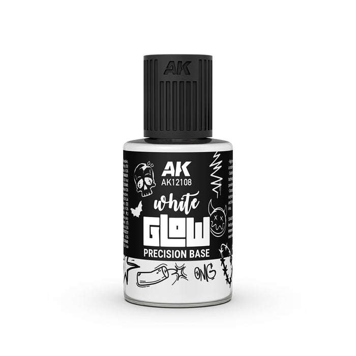 AK Interactive - White Glow Precision Base