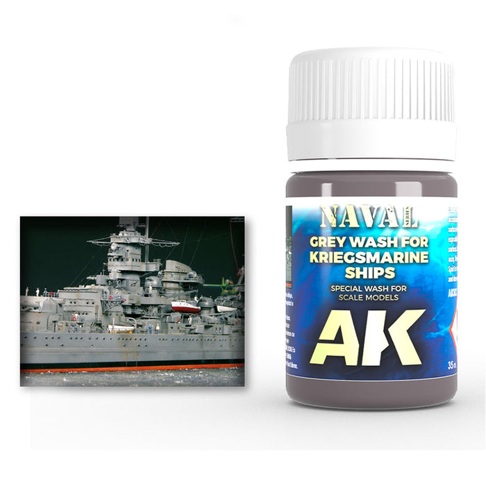 AK - Weathering Enamel - Grey Wash for Kriegsmarine Ships