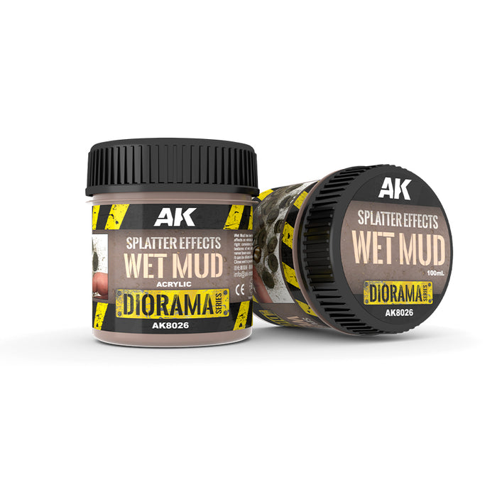 AK Diorama: Splatter Effects Wet Mud - 100ml