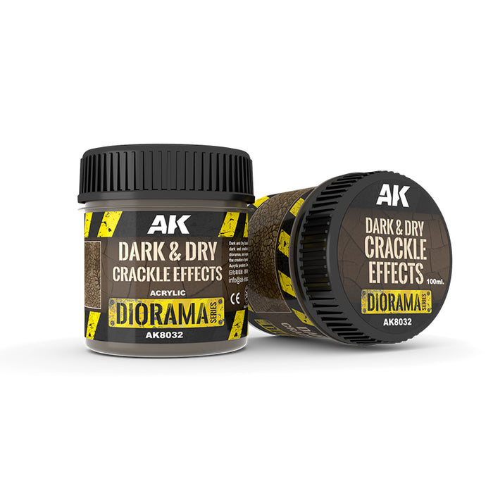 AK Diorama: Dark and Dry Crackle Effects - 100ml