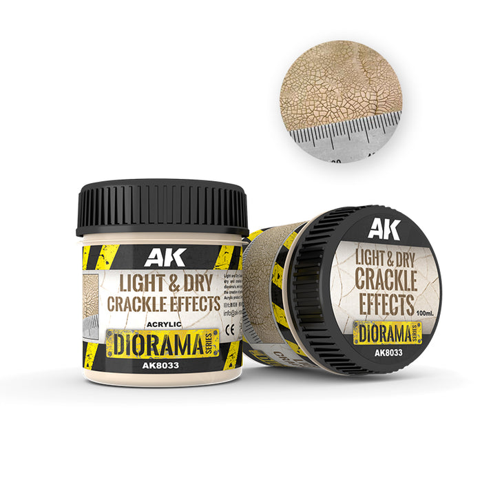 AK Diorama: Light and Dry Crackle Effects - 100ml