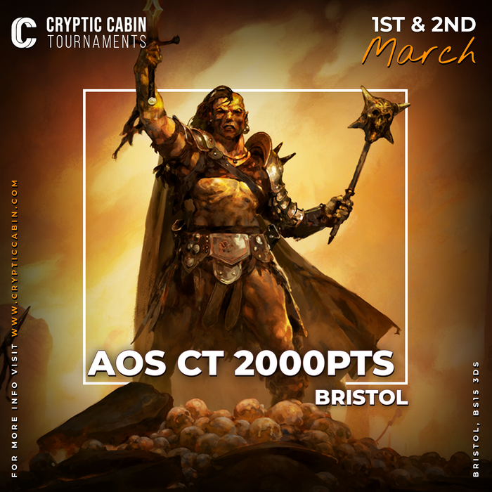 AOS Tournament 2000pts, 1st & 2nd March - The Bristol CT