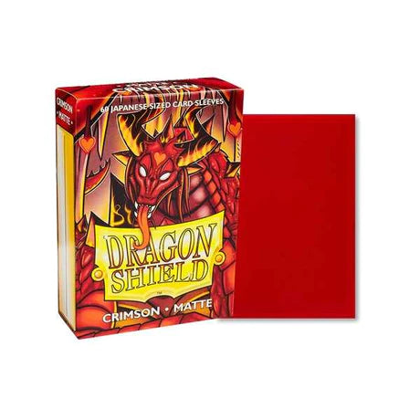 Dragon Shield Matte Japanese size - Crimson (60ct)