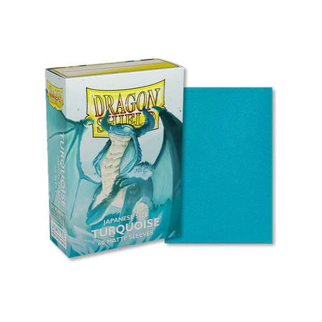 Dragon Shield Matte Sleeves Japanese Size- Turquoise (60ct)