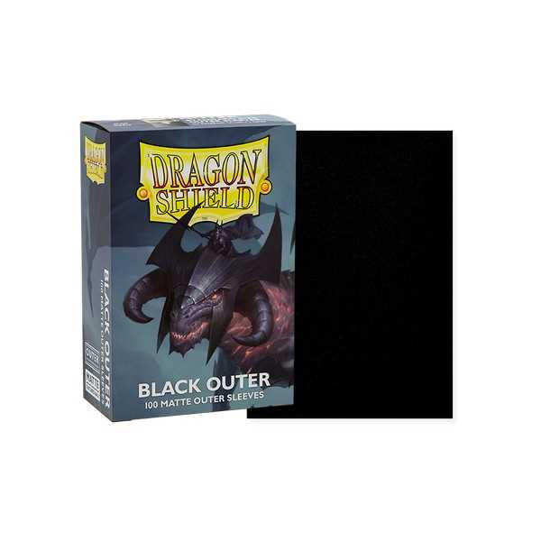 Dragon Shield Black Outer Sleeves - Matte Standard Size (100)