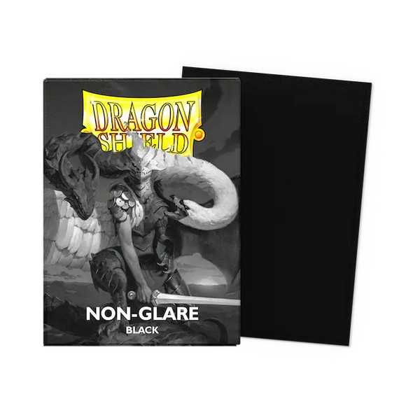 Dragon Shield Matte NonGlare Sleeves Standard Size- Black V2 (100)