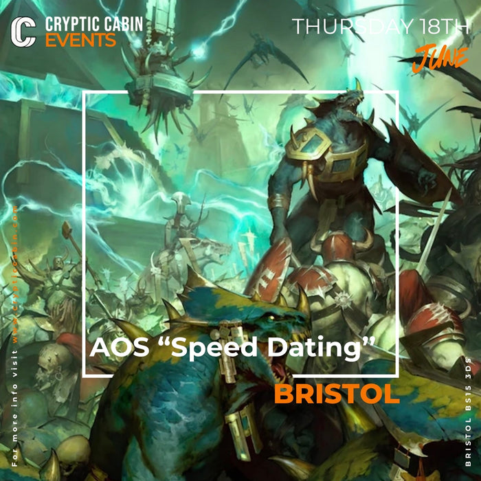 AOS "Speed-Dating" - Bristol - Thursday 18th June