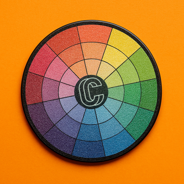 Cryptic Cabin Colour Wheel Coaster