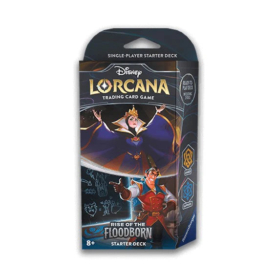 DISNEY LORCANA TRADING CARD GAME – RISE OF THE FLOODBORN – STARTER DECK – THE QUEEN AND GASTON