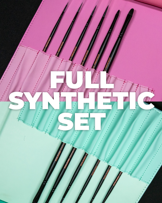 Cryptic Cabin - Full Set of 6 Synthetic Brushes & Case