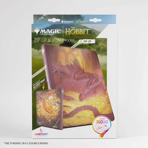 Gamegenic Magic -  The Gathering: The Hobbit Zip-Up Album 18 Pocket "Smaug's Mox Amber"