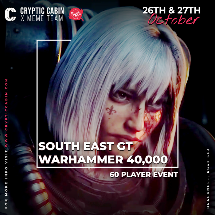 South East GT Meme Team X Cryptic Cabin - October 26th & 27th