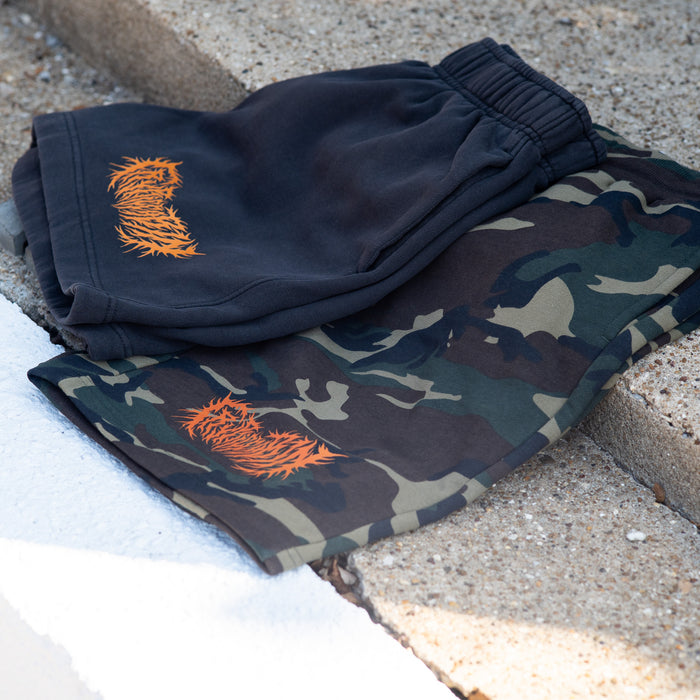 Cryptic Cabin Merch - Camo Shorts