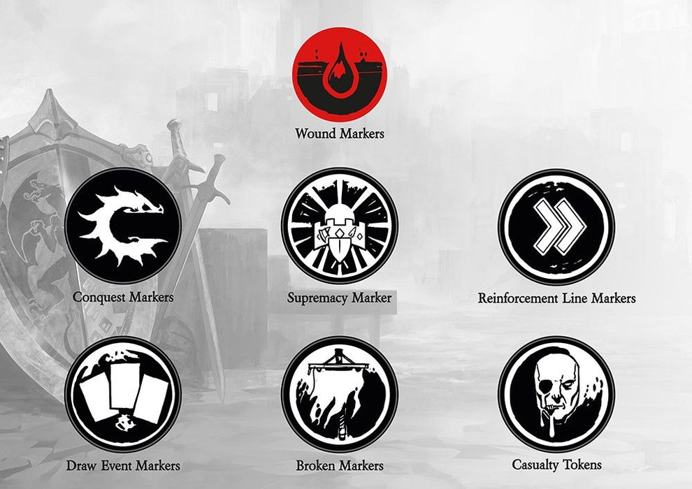 Conquest - Objective Markers and Tokens