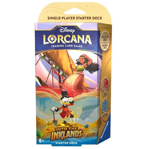 Disney Lorcana: Into the Inklands Starter Deck - Ruby & Sapphire (Moana & Scrooge)