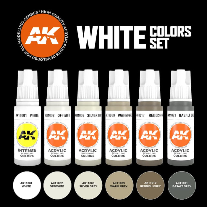 AK - White Colors Set