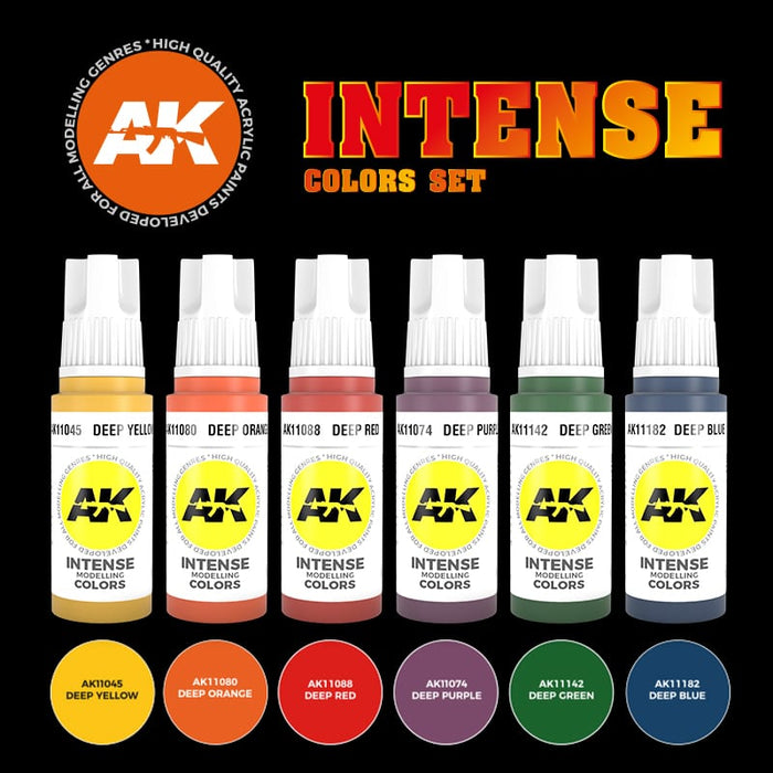 Ak Interactive Paint Set - Acrylic Intense Colors Set