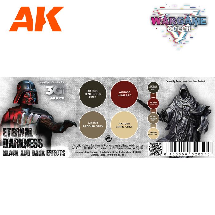 Ak Interactive - Wargame Color Set - Eternal Darkness.