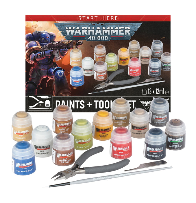 Warhammer 40,000 - Paint and Tools set