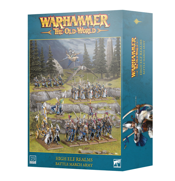 Warhammer The Old World – High Elves Realms - Battle March Army boxes