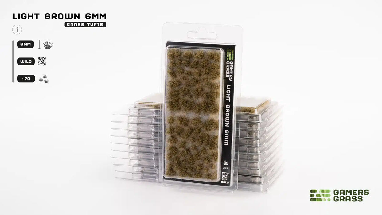 Gamers Grass - Light Brown 6mm Tufts