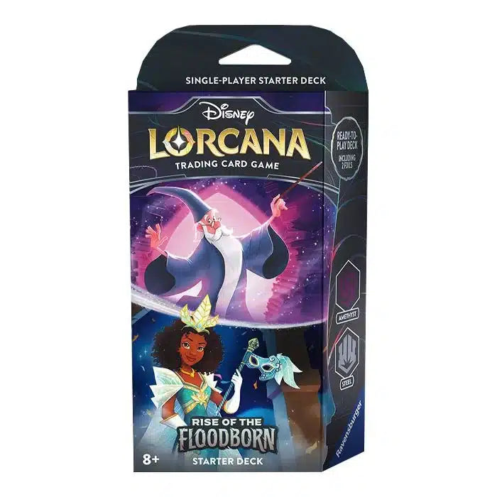 DISNEY LORCANA TRADING CARD GAME – RISE OF THE FLOODBORN – STARTER DECK – MERLIN AND TIANA