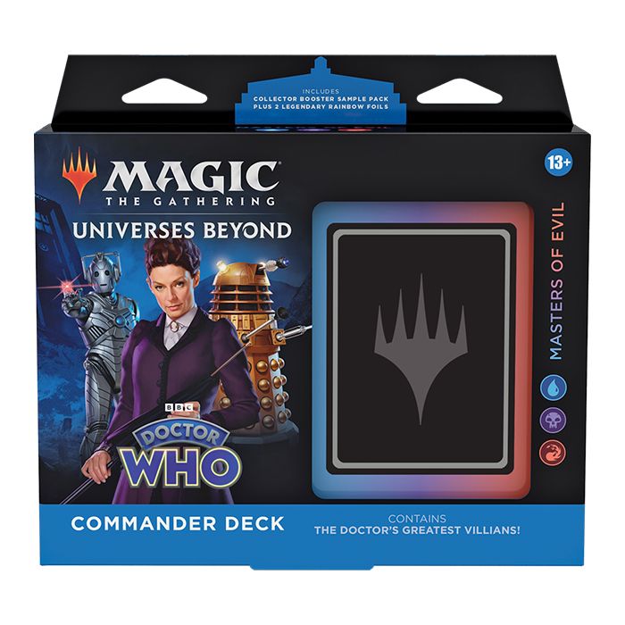 Magic The Gathering - Universes Beyond - Doctor Who - Commander Deck - Masters Of Evil
