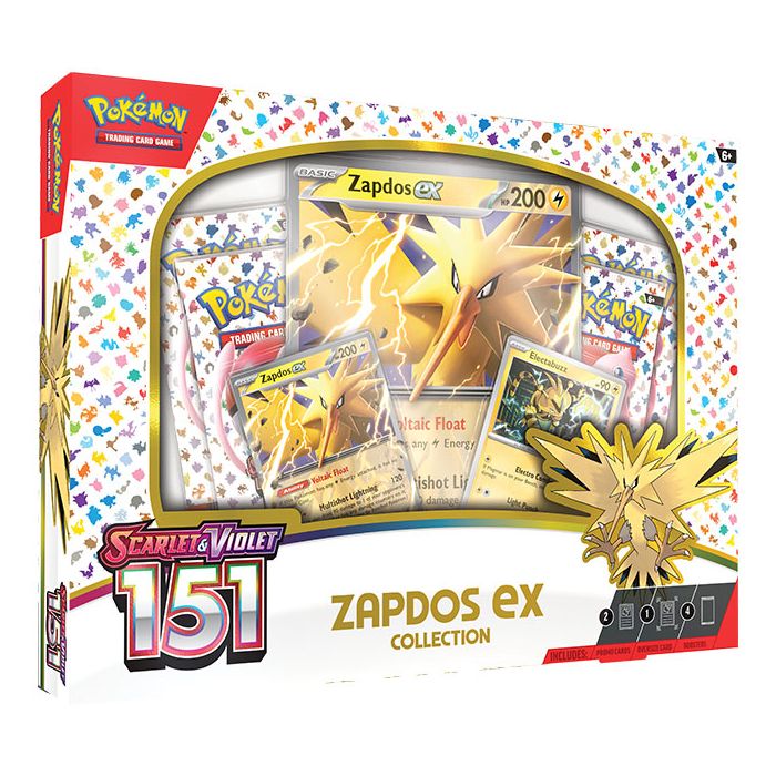 Pokémon TCG: Scarlet & Violet 3.5: 151 – Zapdos ex Collection - Release date 6th October