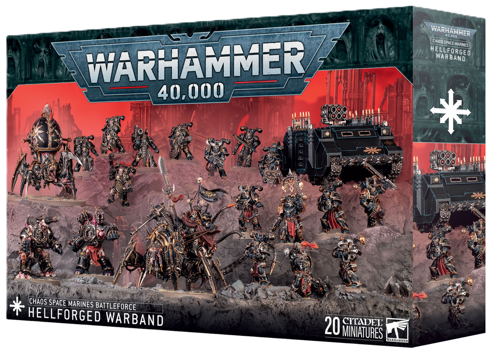 40K - Chaos - Chaos Space Marines - Battleforce - Hellforged Warband