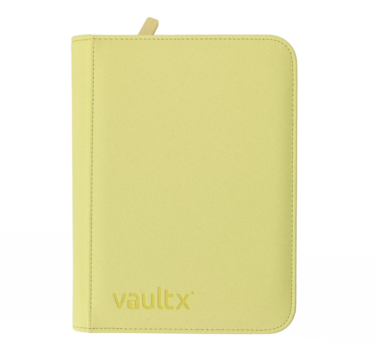 Vault X - ZIP BINDER 4 Pocket Side-loading Pastel Yellow