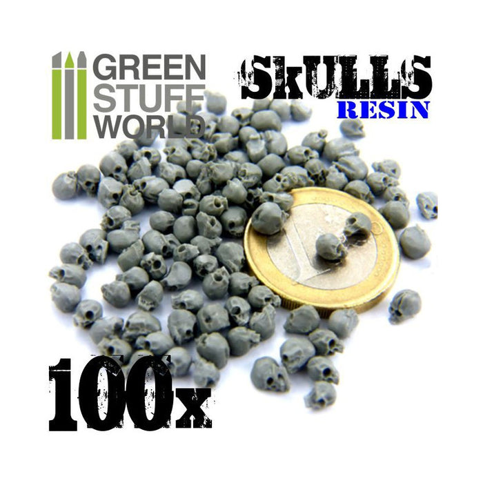 Green Stuff World -100x Resin Skulls