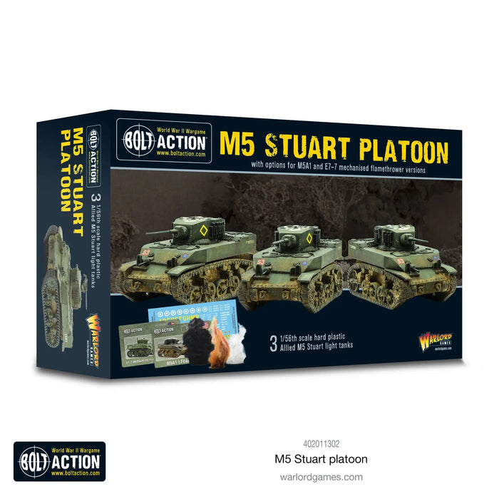 Bolt Action - US Army - M5 Stuart Platoon