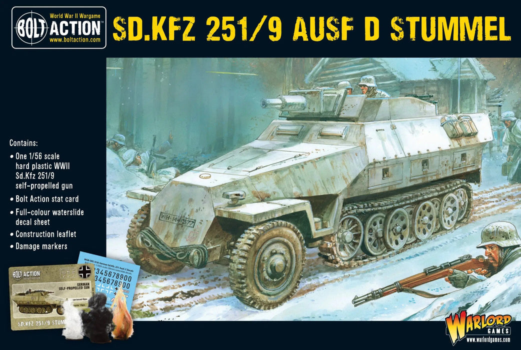 Bolt Action - German Army - Sd.Kfz 251/9 Ausf D (Stummel) Half Track