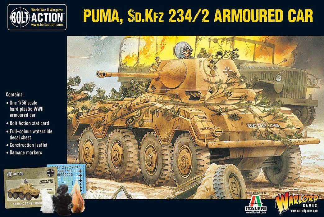 Bolt Action - German Army - Puma SD.KFZ 234/2 Armoured Car