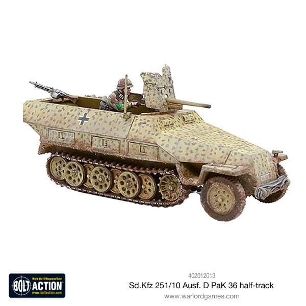 Bolt Action - German Army - Sd.Kfz 251/10 Ausf D (3.7Mm Pak) Half Track