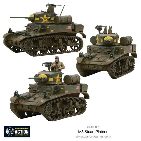Bolt Action - US Army - M3 Stuart Troop