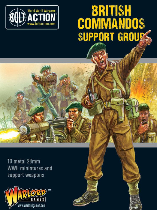 Bolt Action - British Army - Commandos Support Group (HQ, Mortar & MMG)