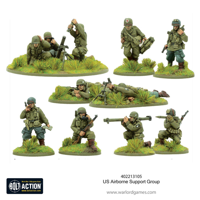 Bolt Action - US Army - Airborne Support Group (1944-45) (HQ, Mortar & MMG)