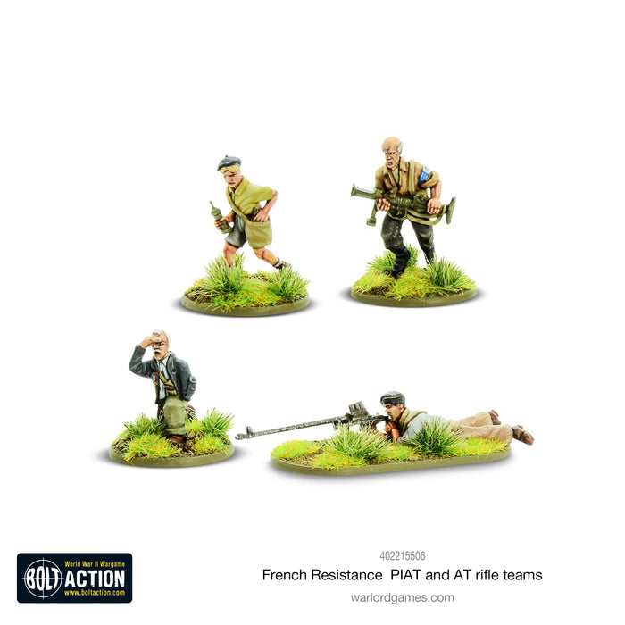 Bolt Action - French Resistance - Piat & Anti-Tank Rifle Teams