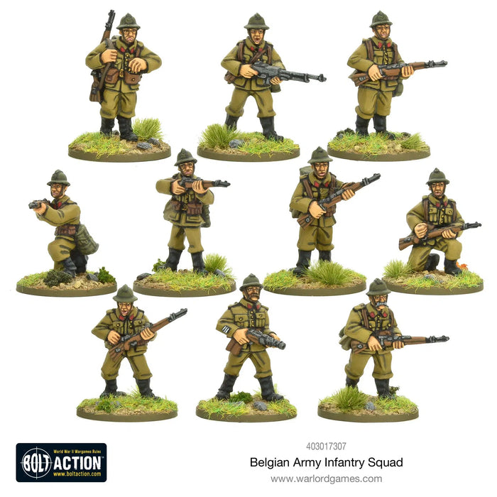 Bolt Action - Belgian Army - Infantry Squad