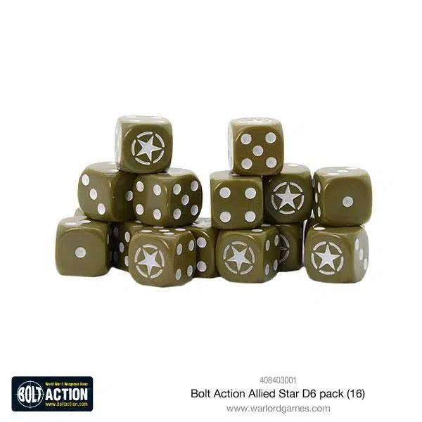 Bolt Action - Allied Star - Dice Set