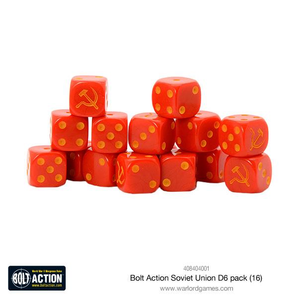 Bolt Action - Soviet Army - D6 Dice (16)