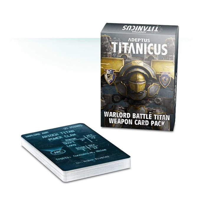 Adeptus Titanicus Warlord Battle Titan Weapon Card Pack [Mail Order Only]