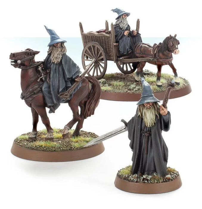 Gandalf the Grey Foot, Mounted and on Cart [Mail Order Only]